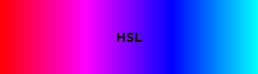 HSL interpolaiton of red and aqua