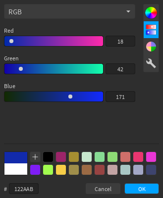 Color sliders
