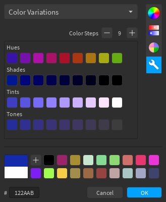Color variations
