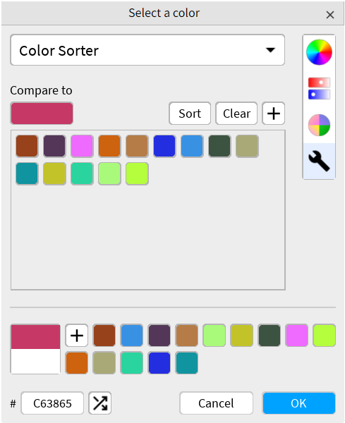 Color sorter (light theme)