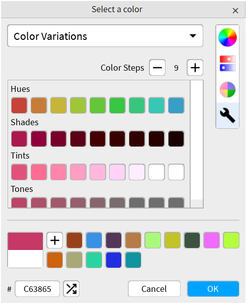 Color variations (light theme)