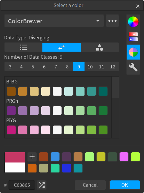 ColorBrewer palette (dark theme)