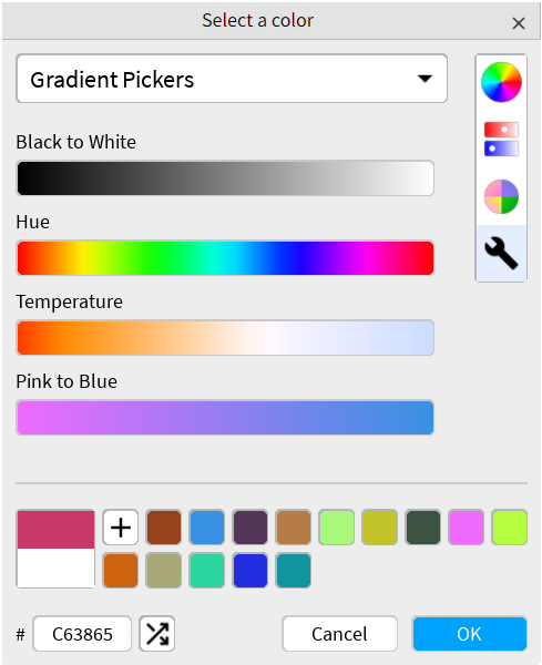 Gradient pickers (light theme)