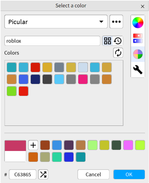 Picular palette (light theme)