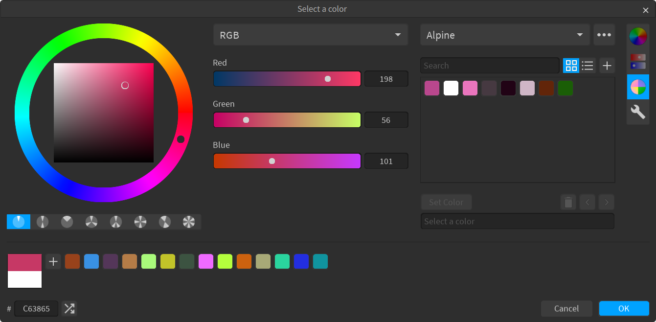 Color editor