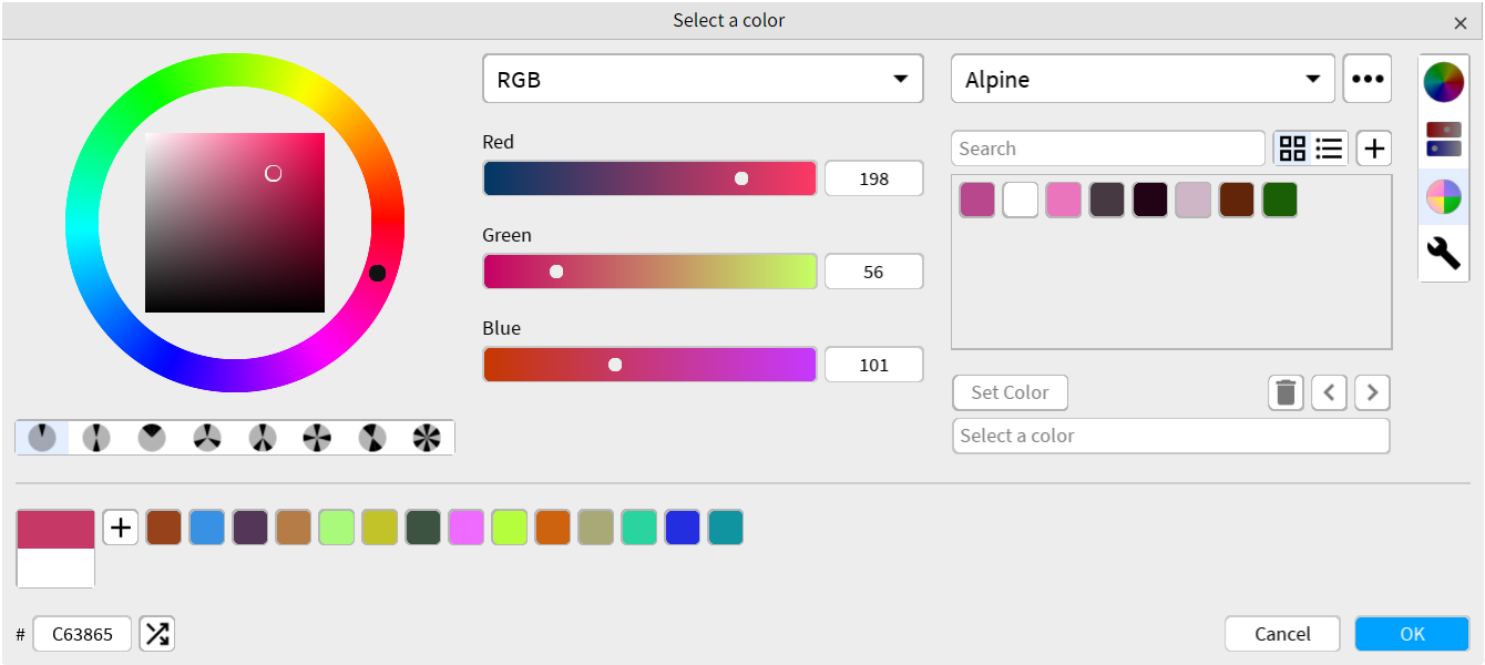 Color editor