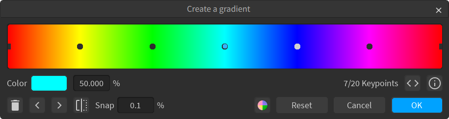 Gradient editor