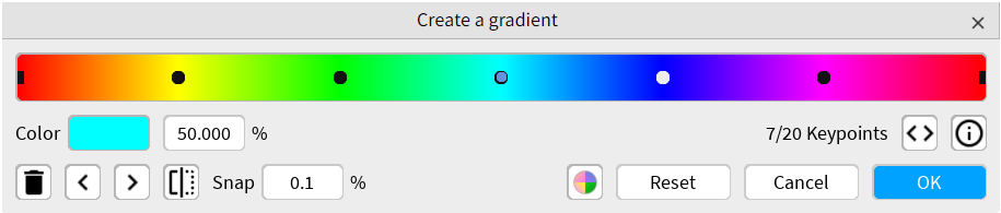 Gradient editor